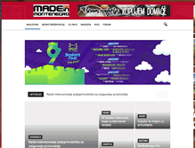 Tablet Screenshot of madeinmontenegro.com